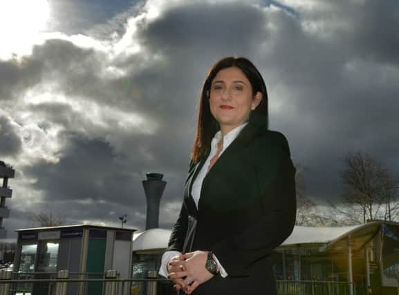 Flybe's new chief outlined her plans for growth during a visit to Edinburgh Airport. Picture: Jon Savage