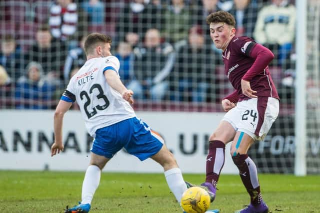 John Souttar, right, is on the road to recovery. Pic: TSPL