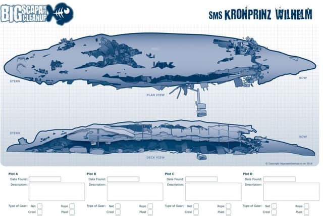 The maps aim to help divers explore the sunken vessels