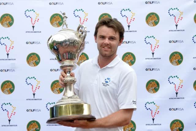 Liam Johnston claimed his first individual title triumph with victory in the African Amateur Championship. Picture: Ernest Blignault