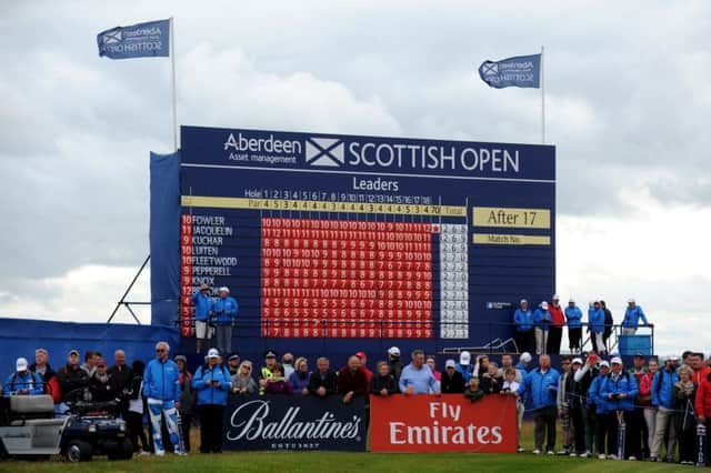 Aberdeen Asset Management is scheduled to be the title sponsor of the Scottish Open until 2020. Picture: Jane Barlow