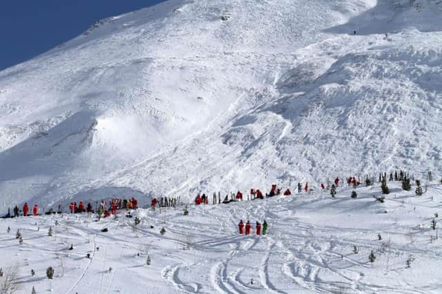 Seeveral people are feared buried, the French gendarmerie announced.  (file photo: AFP PHOTO / Radio Val d'Isere / STR)
