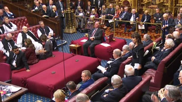 Peers debate amendments to the Brexit bill in the House of Lords Chamber. Picture: AFP/Getty Images