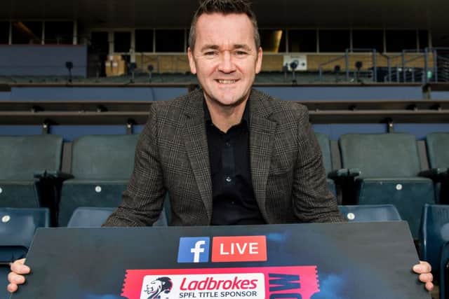 Andy Walker at the launch of the Ladbrokes Football Show at Hampden. Picture: SNS