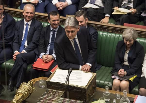 Chancellor Philip Hammond delivers his budget speech in the House of Commons. Picture: UK Parliament/Mark Duffy/PA Wire