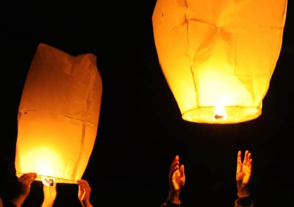 Sky lanterns can cause fires on farms and harm livestock. Picture: Ian Rutherford