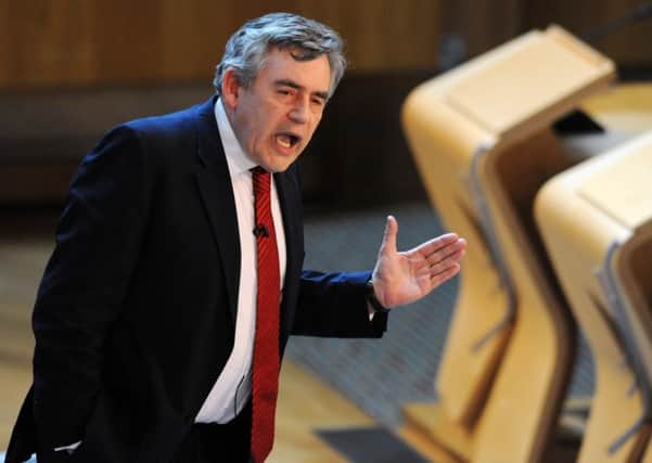 Former prime minister Gordon Brown