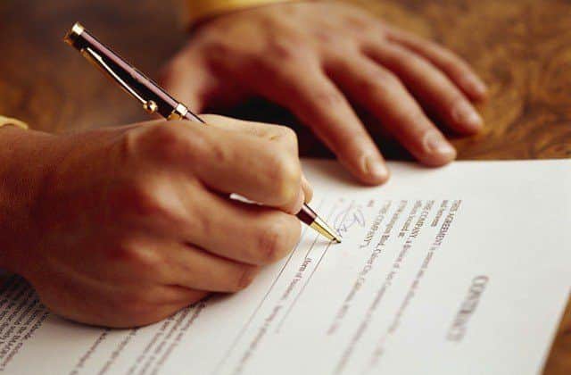 Signing a legal agreement can be stressful