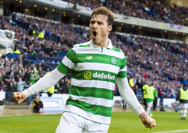On a roar: Erik Sviatchenko reckons he will be celebrating again after todays Old Firm clash.
 Picture: Alan Harvey/SNS