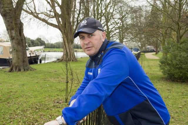 10/03/2017. Scotland assistant coach Jason O'Halloran photographed in the grounds of the Lensbury Hotel, Teddington, London on the eve of the RBS Six Nations rugby international against England at Twickenham tomorrow. 
Picture Ian Rutherford