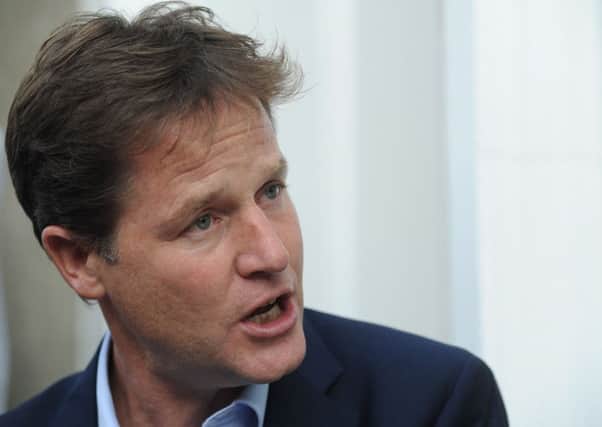 Nick Clegg warns against 'imposing a fatwa' against a second independence referendum. Picture: TSPL