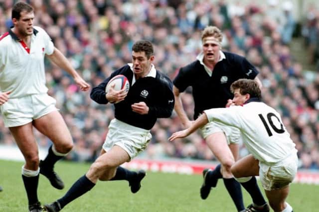 Gavin Hastings in action at Twickenham in the 1995 Five Nations. Picture: PA