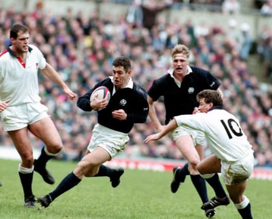 Gavin Hastings in action at Twickenham in the 1995 Five Nations. Picture: PA