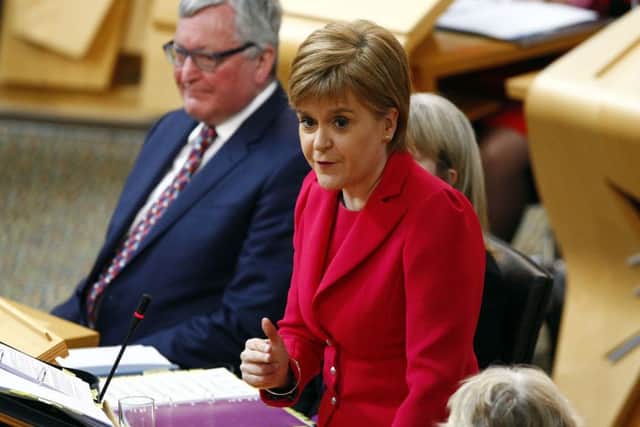 First Minister of Scotland, Nicola Sturgeon. Picture: Andrew Cowan