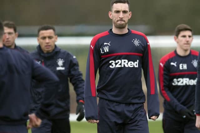 Rangers captain Lee Wallace wants to stop the Celtic juggernaut from setting more records this season by upsetting the odds at Parkhead today.
Picture: Craig Foy/SNS