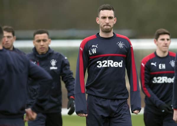 Rangers captain Lee Wallace wants to stop the Celtic juggernaut from setting more records this season by upsetting the odds at Parkhead today. 
Picture: Craig Foy/SNS