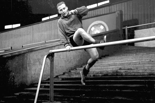 Alex Young training at Tynecastle in 1959. Picture: The Scotsman
