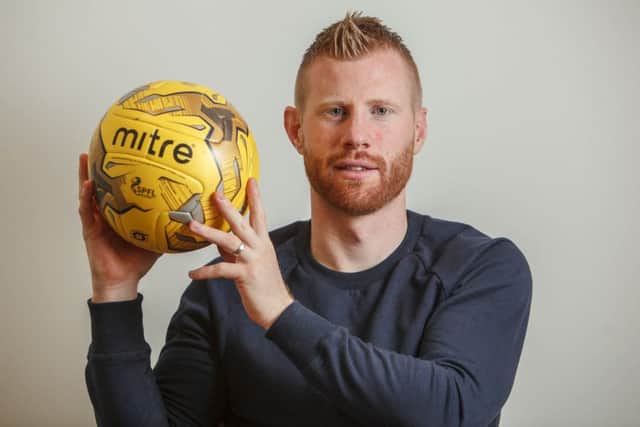 Adam Eckersley saw a powerful volley pushed over