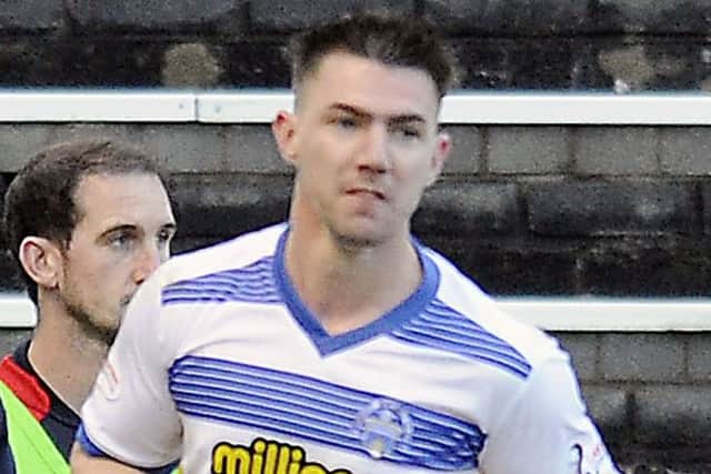 Ross Forbes' goal put Mortion into third place. Picture Michael Gillen