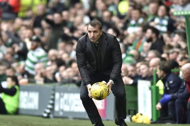 Brendan Rodgers was disappointed a late penalty wasn't awarded. Picture: SNS/Rob Casey