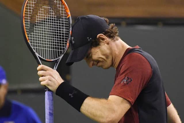 Andy Murray admits his serve let him down in defeat by Vasek Pospisil. Picture: AP.