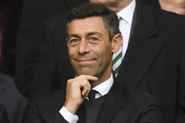 Rangers' new manager Pedro Caixinha watches on at Celtic Park. Picture: SNS/Craig Williamson