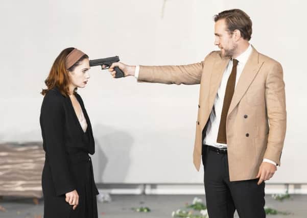 Ruth Wilson and Rafe Spall in the National Theatres production Hedda Gabler, which was live streamed at the Festival Theatre in Edinburgh. 
Picture: Jan Versweyveld