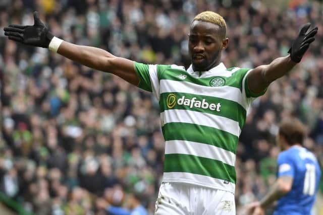 Moussa Dembele was held in check by the Rangers defence on Sunday. Picture: SNS