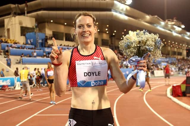 Eilidh Doyle after winning the Diamond League event in Doha, Qatar. Picture: Warren Little/Getty Images