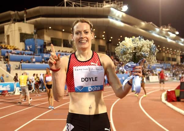 Eilidh Doyle after winning the Diamond League event in Doha, Qatar. Picture: Warren Little/Getty Images