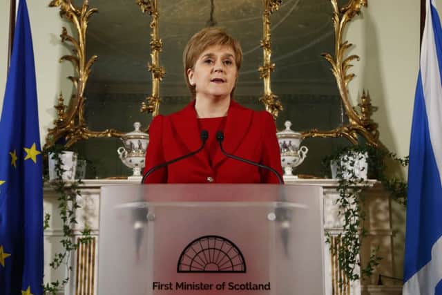 First Minister Nicola Sturgeon confirmed that the Scottish Government will draw up legislation for a second independence referendum. Picture: Contributed