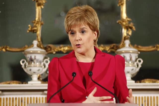 Nicola Sturgeon gives a speech at Bute House outlining her plans to trigger article 30 requesting a new Scottish independence Referendum.