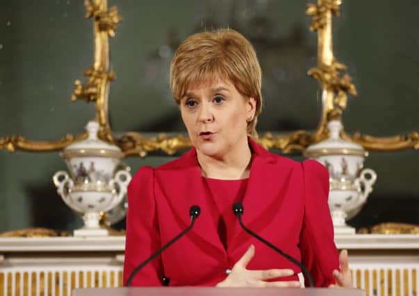 Nicola Sturgeon gives a speech at Bute House outlining her plans to trigger article 30 requesting a new Scottish independence Referendum.