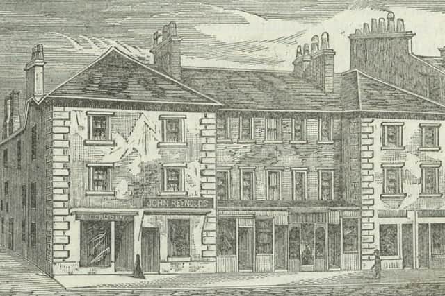 The site of the original tavern on the Gallowgate, which was later turned into flats and shops after new city centre hotels drew away trade. PIC: Glasgow City Council, Libraries Information and Learning.