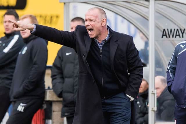 Raith Rovers manager John Hughes wants to see his players showing more character. Picture: SNS.