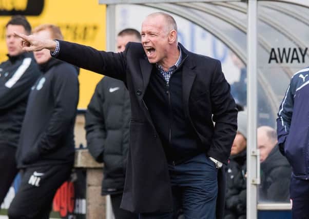 Raith Rovers manager John Hughes wants to see his players showing more character. Picture: SNS.