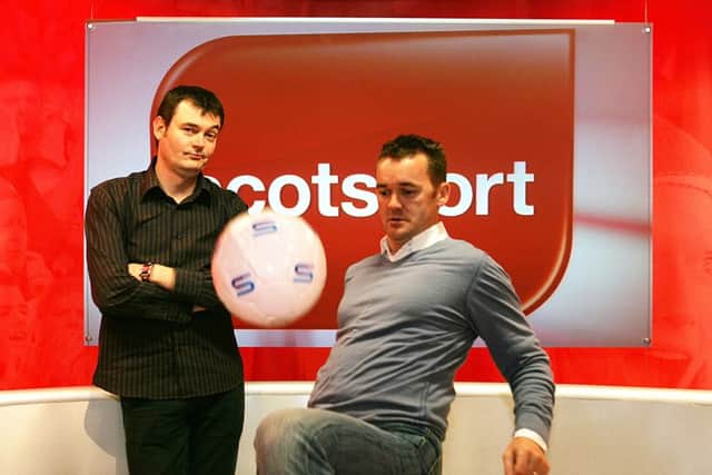 Scotsport's Andy  Walker & Grant  Stott. Picture: STV