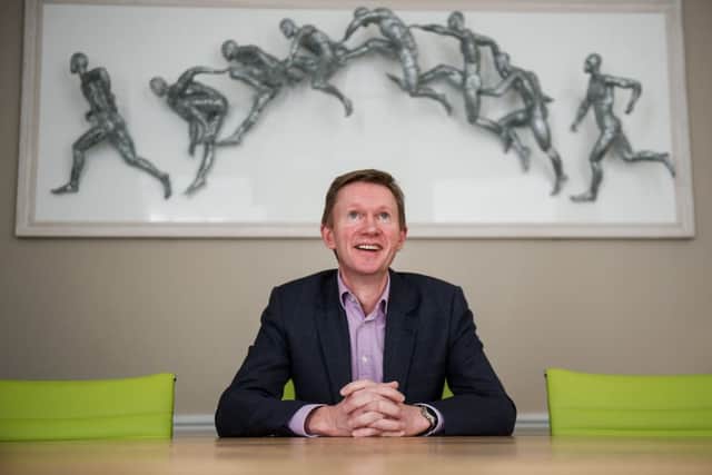 Bill Ritchie at the Glasgow office of Atelier Ten. He recently added to his duties a three-year stint as chairman of the Scottish committee of the British Council for Offices. Picture: John Devlin