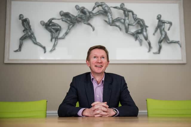 Bill Ritchie at the Glasgow office of  Atelier Ten. He recently added to his duties a three-year stint as chairman of the Scottish committee of the British Council for Offices. Picture: John Devlin