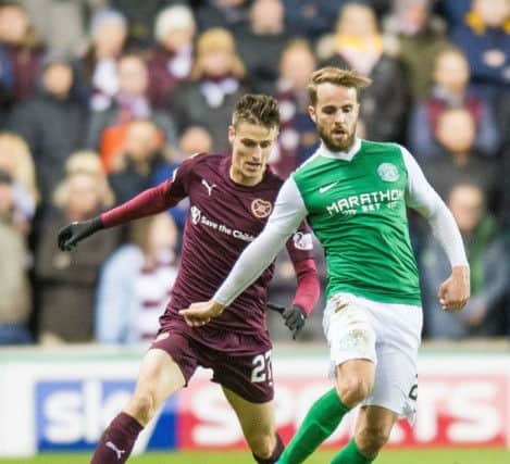 The Scottish Cup Edinburgh derby clashed with European football. Picture: Ian Georgeson.