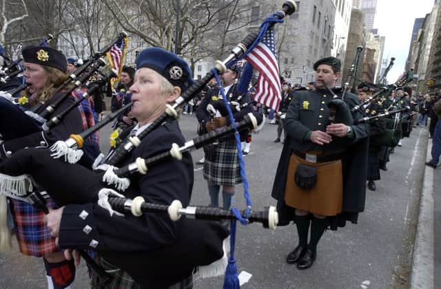The Scottish diaspora is celebrated in the Tartan Day festivities in New York. Picture: Donald MacLeod