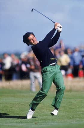 Seve Ballesteros launches into a shot at Royal Lytham & St Annes in 1988, when he won The Open. Picture: Dave Cannon /Allsport