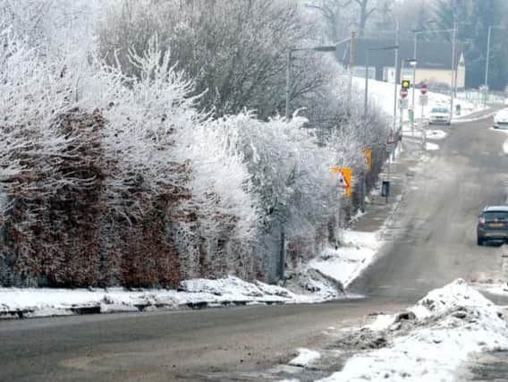Ice will make driving potentially hazardous tonight, the Met Office warns
