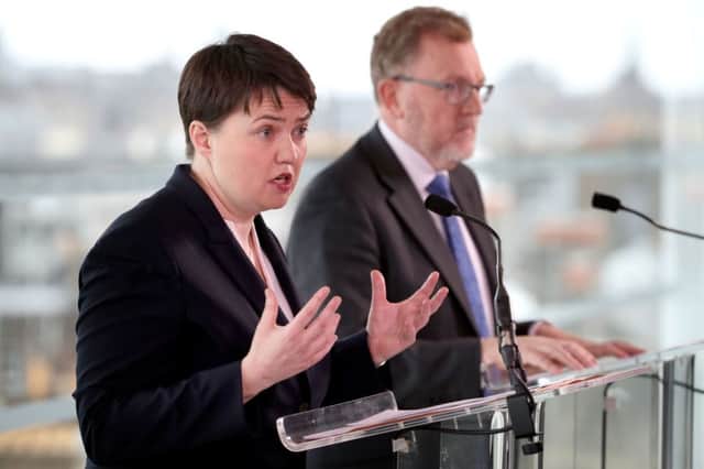 Scottish Conservative leader Ruth Davidson and Secretary of State for Scotland David Mundell. Picture: PA