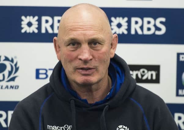 Vern Cotter will take charge of Scotland for the final time against Italy. Picture: Gary Hutchison/SNS