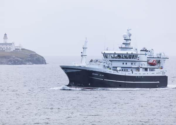 Antares, the newest vessel in the Shetland pelagic fleet