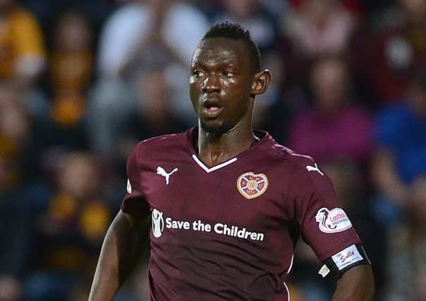 Juwon Oshaniwa has not played a single second for Hearts this season. Picture: Neil Hanna