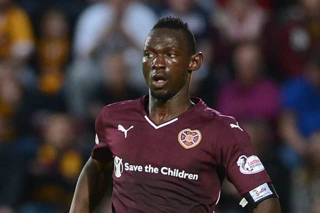 Juwon Oshaniwa has not played a single second for Hearts this season. Picture: Neil Hanna