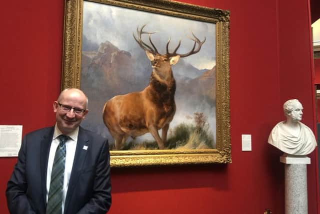 Sir John Leighton has led the fundraising drive to secure the Monarch of the Glen.