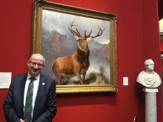 Sir John Leighton led the fundraising drive to secure the Monarch of the Glen.